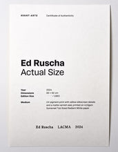 Load image into Gallery viewer, Actual Size (Spam) Print Ed Ruscha