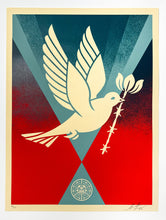 Load image into Gallery viewer, Barb Wire Dove Gradient Print Shepard Fairey