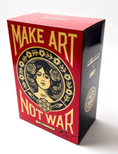 Load image into Gallery viewer, BEARBRICK Shepard Fairey Make Art Not War (SIGNED) 400% + 100% Box Set Vinyl Figure Shepard Fairey