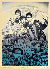 Load image into Gallery viewer, Beastie Boys: Stand Together (Blue & Silver) (AP) Print Shepard Fairey