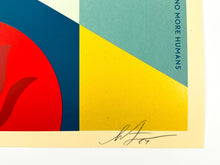 Load image into Gallery viewer, Bee Geometric (Blue) Print Shepard Fairey