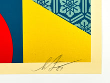 Load image into Gallery viewer, Bee Geometric (Red) Print Shepard Fairey