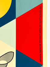 Load image into Gallery viewer, Bee Geometric (Red) Print Shepard Fairey