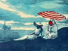 Load image into Gallery viewer, Bliss At The Cliff's Edge Letterpress Print Shepard Fairey