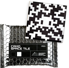 Load image into Gallery viewer, Camo Space Tile (Black & White) Sculpture Invader