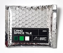 Load image into Gallery viewer, Camo Space Tile (Green & White) Sculpture Invader