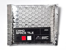 Load image into Gallery viewer, Camo Space Tile (Red, Black, & White) Sculpture Invader