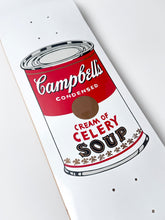 Load image into Gallery viewer, Campbell's Soup Skateboard Deck (White) Skate Deck Andy Warhol