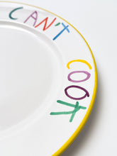 Load image into Gallery viewer, 'Can't Cook' Hand Painted Ceramic Plate Ceramic CB Hoyo