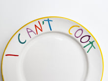 Load image into Gallery viewer, 'Can't Cook' Hand Painted Ceramic Plate Ceramic CB Hoyo