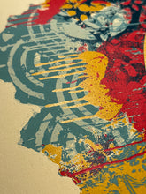 Load image into Gallery viewer, Collage Peace Mandala (Red) Print Shepard Fairey