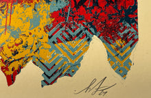 Load image into Gallery viewer, Collage Peace Mandala (Red) Print Shepard Fairey