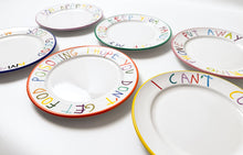 Load image into Gallery viewer, Complete Set of 6 Hand Painted Ceramic Plates Ceramic CB Hoyo