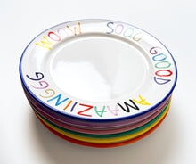 Load image into Gallery viewer, Complete Set of 6 Hand Painted Ceramic Plates Ceramic CB Hoyo