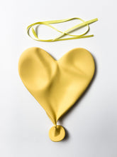 Load image into Gallery viewer, Deflated Heart Balloon Sculpture (Yellow) Sculpture CJ Hendry