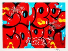 Load image into Gallery viewer, Dripping Tags - Hand Embellished Print COPE2