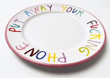 Load image into Gallery viewer, 'Fcking Phone' Hand Painted Ceramic Plate Ceramic CB Hoyo