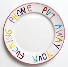 Load image into Gallery viewer, 'Fcking Phone' Hand Painted Ceramic Plate Ceramic CB Hoyo