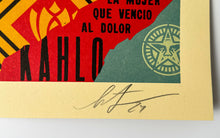 Load image into Gallery viewer, Frida Kahlo: The Woman Who Defeated Pain Print Shepard Fairey