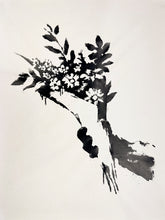 Load image into Gallery viewer, GDP Flower Thrower - Bouquet Print Banksy