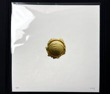 Load image into Gallery viewer, Gold/Yellow Ice Cream Scoop Print CJ Hendry