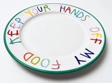 Load image into Gallery viewer, 'Hands Off' Hand Painted Ceramic Plate Ceramic CB Hoyo