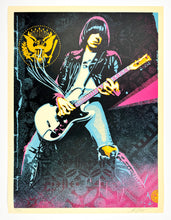 Load image into Gallery viewer, Johnny Ramone Smokin' Strings Print Shepard Fairey