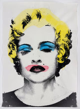 Load image into Gallery viewer, Madonna Paster (Yellow Hair) Print - Hand Embellished Mr. Brainwash