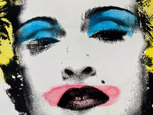 Load image into Gallery viewer, Madonna Paster (Yellow Hair) Print - Hand Embellished Mr. Brainwash
