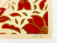 Load image into Gallery viewer, Obey Deco Floral Pattern (Red) Print Shepard Fairey