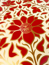 Load image into Gallery viewer, Obey Deco Floral Pattern (Red) Print Shepard Fairey