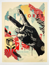 Load image into Gallery viewer, Raise the Level (Peace) Print Shepard Fairey