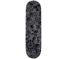 Load image into Gallery viewer, Skulls & Flower Skate Deck (Black) Skate Deck Takashi Murakami