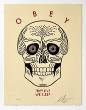 Load image into Gallery viewer, They Live We Sleep (Cream) Print Shepard Fairey