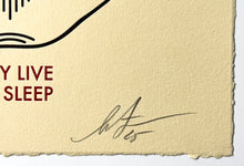 Load image into Gallery viewer, They Live We Sleep (Cream) Print Shepard Fairey