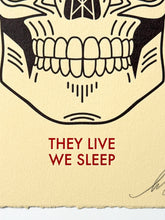 Load image into Gallery viewer, They Live We Sleep (Cream) Print Shepard Fairey