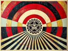 Load image into Gallery viewer, Tunnel Vision (Version 2) Alternate Gold Print Shepard Fairey