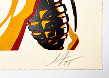 Load image into Gallery viewer, War by Numbers Letterpress Print Shepard Fairey