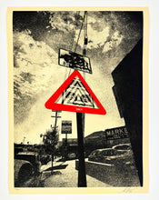 Load image into Gallery viewer, Warning Sign Print Shepard Fairey