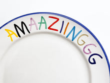 Load image into Gallery viewer, 'Woow' Hand Painted Ceramic Plate Ceramic CB Hoyo