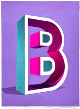 Load image into Gallery viewer, 36 Days of Type 2022 - Letter B Painting Luke Smile