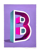 Load image into Gallery viewer, 36 Days of Type 2022 - Letter B Painting Luke Smile