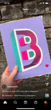 Load image into Gallery viewer, 36 Days of Type 2022 - Letter B Painting Luke Smile