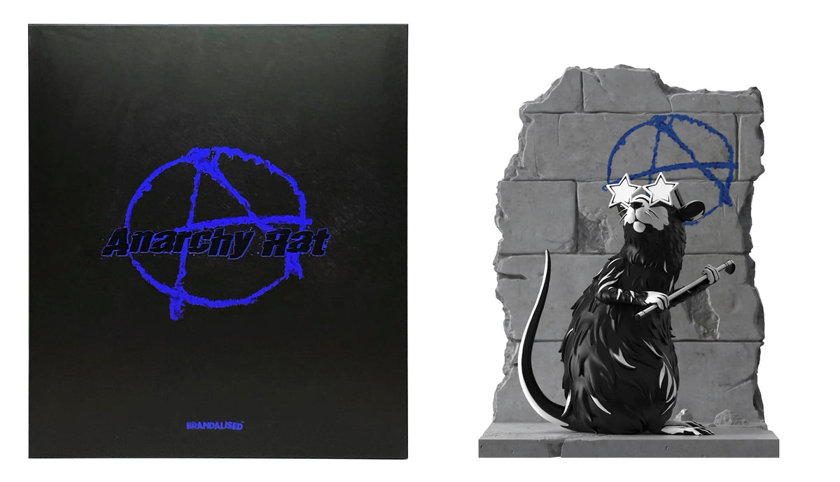 Anarchy Rat Polystone Sculpture – Post Modern Vandal