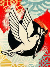 Load image into Gallery viewer, Barb Wire Dove Collage Print Shepard Fairey