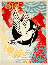 Load image into Gallery viewer, Barb Wire Dove Collage Print Shepard Fairey