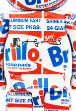 Load image into Gallery viewer, BEARBRICK Andy Warhol's 'Brillo' (400% + 100%) Vinyl Figure Be@rbrick