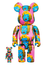 Load image into Gallery viewer, BEARBRICK Andy Warhol's 'Marylin Monroe' (400% + 100%) Vinyl Figure Be@rbrick