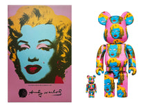 Load image into Gallery viewer, BEARBRICK Andy Warhol's 'Marylin Monroe' (400% + 100%) Vinyl Figure Be@rbrick
