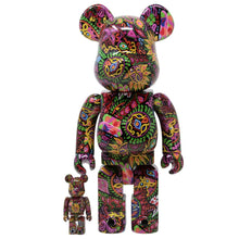 Load image into Gallery viewer, BEARBRICK Japan Hide 'Psychedelic Paisley' (400% + 100%) Vinyl Figure Be@rbrick
